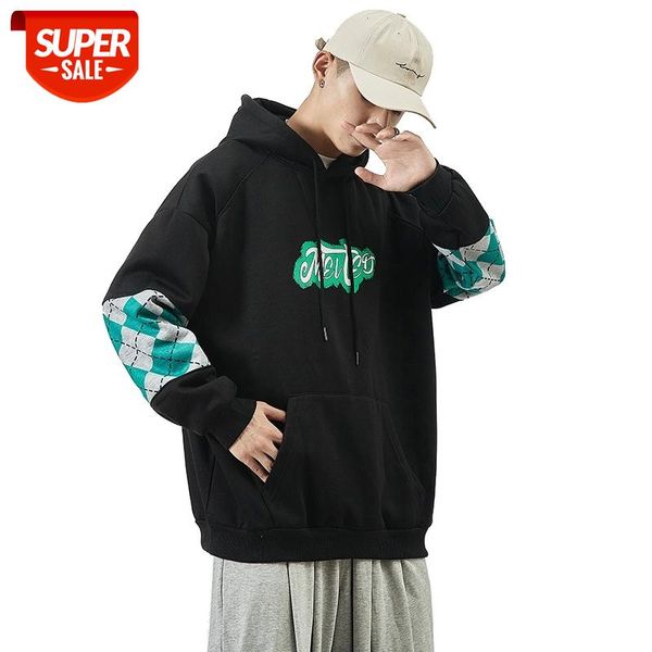 green hoodies patchwork men hoodies 2020 autumn new men's hooded sweatshirts warm man korean casual pullovers #5b4b, Black
green hoodies patchwork men hoodies 2020 autumn new men's hooded sweatshirts warm man korean casual pullovers #5b4b, Black