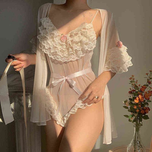 nxy set women' nightwear mesh transparent boog pajama set princess mooie badjas sleeping dress lingerie pyjamas 1210, Red;black
nxy set women' nightwear mesh transparent boog pajama set princess mooie badjas sleeping dress lingerie pyjamas 1210, Red;black