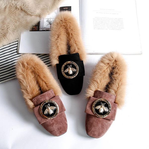 boots genuine leather wool winter flat shoes woman warm snow ladies fur ankle plus size bee fashion moccasins footwear, Black
boots genuine leather wool winter flat shoes woman warm snow ladies fur ankle plus size bee fashion moccasins footwear, Black
