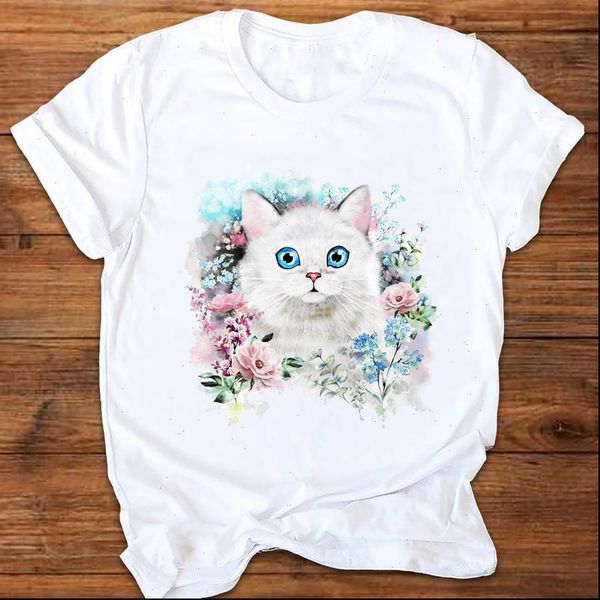 women graphic cat cartoon flower summer fall cute 90s ladies printing print clothes lady tees female t shirt womens t shirt, White
women graphic cat cartoon flower summer fall cute 90s ladies printing print clothes lady tees female t shirt womens t shirt, White