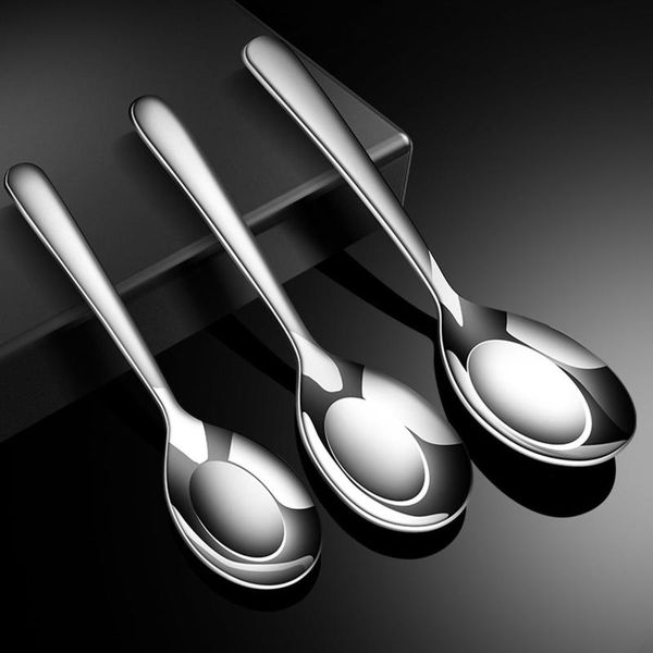 spoons stainless steel soup spoon chinese children's rice flat kitchen tableware el restaurant
spoons stainless steel soup spoon chinese children's rice flat kitchen tableware el restaurant