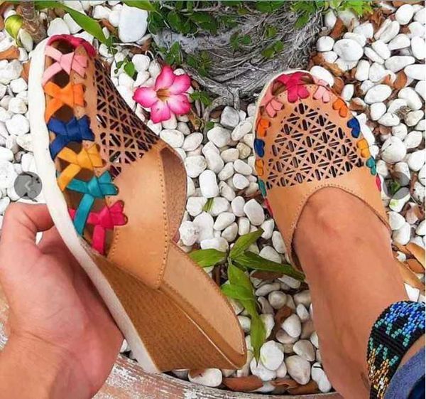 slippers 2021 summer fashion hollow out handmade colorful woven wedge sandals 1kb154, Black
slippers 2021 summer fashion hollow out handmade colorful woven wedge sandals 1kb154, Black