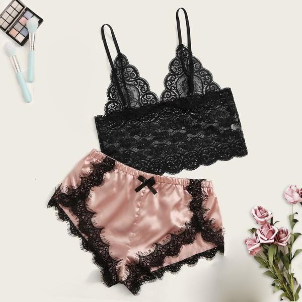 women pajamas lingerie lace silk pyjamas set lingerie clothes for women straps pijama ladies bathrobe sleepwear pajama suit, Black;red
women pajamas lingerie lace silk pyjamas set lingerie clothes for women straps pijama ladies bathrobe sleepwear pajama suit, Black;red