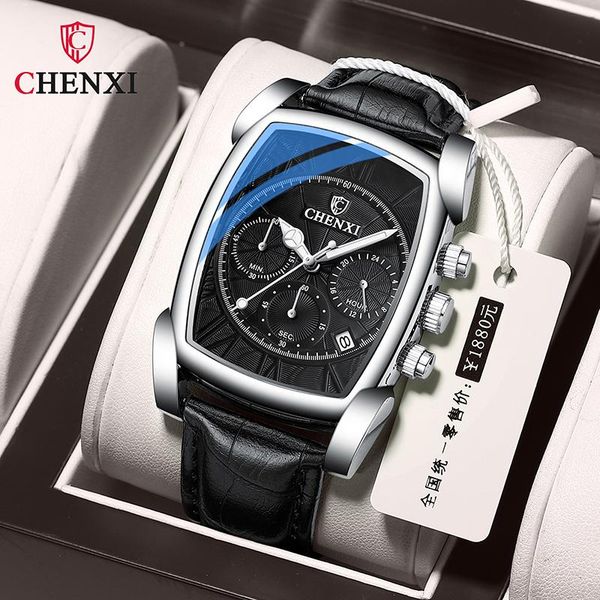 wristwatches chenxi sport dermis multifunctional watches men waterproof coated glass mirror quartz man's wristwatch luminous, calendar, Slivery;brown
wristwatches chenxi sport dermis multifunctional watches men waterproof coated glass mirror quartz man's wristwatch luminous, calendar, Slivery;brown