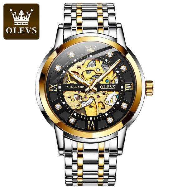 olevs brand watches men stainless steel business clock waterproof lighting luxury sports mechanical, Slivery;brown
olevs brand watches men stainless steel business clock waterproof lighting luxury sports mechanical, Slivery;brown
