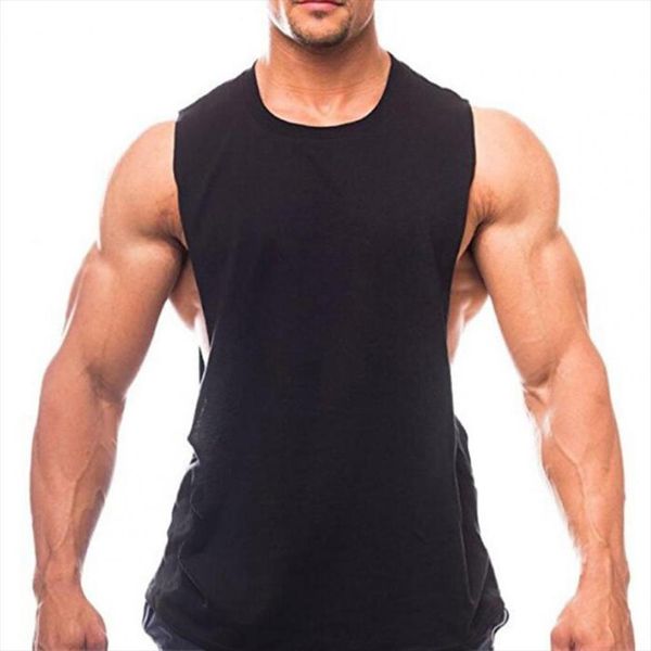 summer men vest solid color loose round neck sleeveless for fitness tank tees fashion casual clothing, White;black
summer men vest solid color loose round neck sleeveless for fitness tank tees fashion casual clothing, White;black
