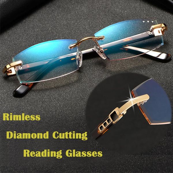 sunglasses fashion rimless reading glasses women luxury gradient tinted diamond cutting presbyopic clear anti blue ray eyeglasses, White;black
sunglasses fashion rimless reading glasses women luxury gradient tinted diamond cutting presbyopic clear anti blue ray eyeglasses, White;black