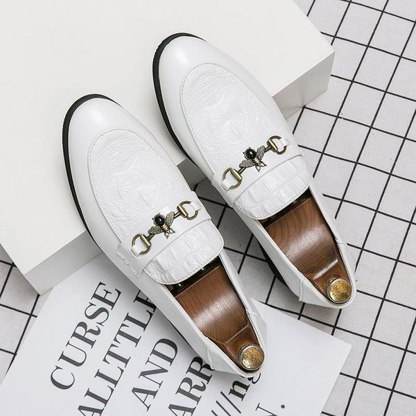 luxury business formal shoes men's breathable evening dress shoes men's office wedding flat new tide men loafer, Black
luxury business formal shoes men's breathable evening dress shoes men's office wedding flat new tide men loafer, Black