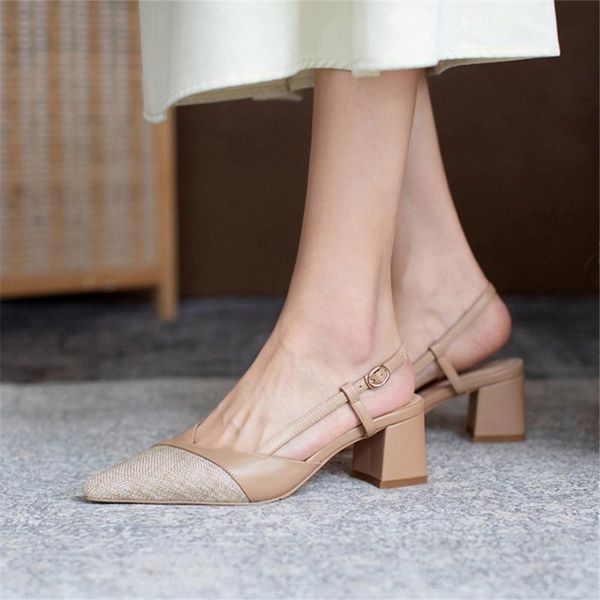 dress shoes brand lapolaka elegant patchwork genuine leather cow skin sheepskin office lady women summer slingback sandals, Black 
dress shoes brand lapolaka elegant patchwork genuine leather cow skin sheepskin office lady women summer slingback sandals, Black