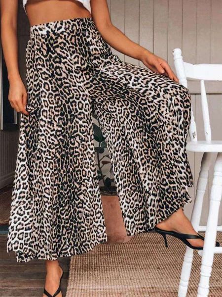 leisure pants leopard print wide leg spring and summer elastic high waist throwing, Black;white
leisure pants leopard print wide leg spring and summer elastic high waist throwing, Black;white