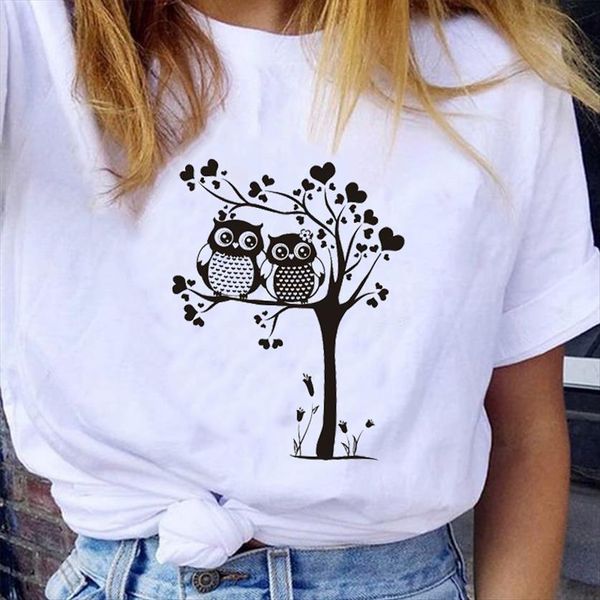 graphic owl animal fashion spring womens t shirts summer love valentines day 90s lady clothes tees female shirt, White
graphic owl animal fashion spring womens t shirts summer love valentines day 90s lady clothes tees female shirt, White