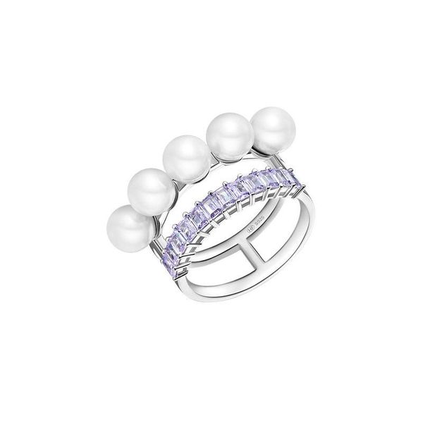 cluster rings sljely fashion lovely 925 sterling silver lavender zircon double ring with pearls stones women girls jewelry gift, Golden;silver
cluster rings sljely fashion lovely 925 sterling silver lavender zircon double ring with pearls stones women girls jewelry gift, Golden;silver