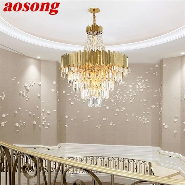chandeliers aosong chandelier gold pendant lamp fixtures postmodern led light for home living dining room villa
chandeliers aosong chandelier gold pendant lamp fixtures postmodern led light for home living dining room villa