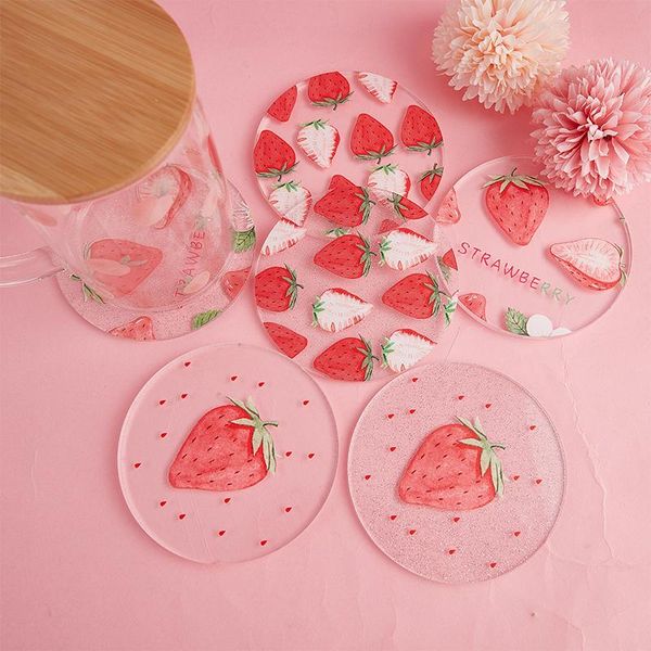 mats & pads 1pc 2021 colorful acrylic waterproof insulation cup pad cute strawberry pattern coffee milk mat slip tableware decor
mats & pads 1pc 2021 colorful acrylic waterproof insulation cup pad cute strawberry pattern coffee milk mat slip tableware decor