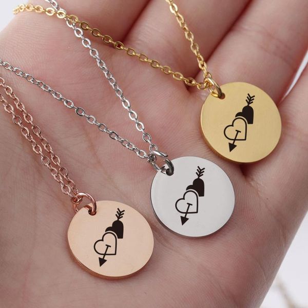 pendant necklaces stainless steel flowers plant necklace disc pattern laser abstract jewelry wholesale 10pcs, Silver
pendant necklaces stainless steel flowers plant necklace disc pattern laser abstract jewelry wholesale 10pcs, Silver