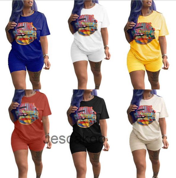 2022 designer two piece short set women biker shorts sets casual cartoon tracksuit summer fashion short pants women plus size outfit, Gray
2022 designer two piece short set women biker shorts sets casual cartoon tracksuit summer fashion short pants women plus size outfit, Gray