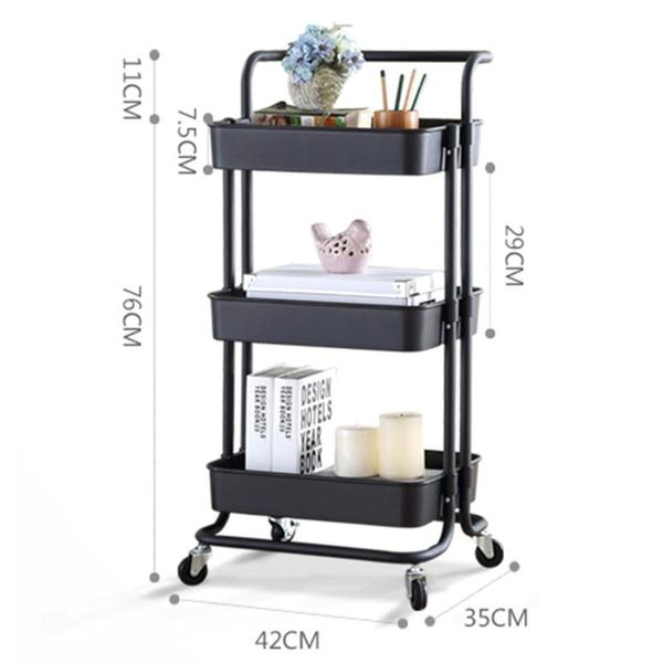 3-layer storage organizer rack abs rolling utility cart with roller wheels makeup movable kitchen bathroom shelf baskets
3-layer storage organizer rack abs rolling utility cart with roller wheels makeup movable kitchen bathroom shelf baskets