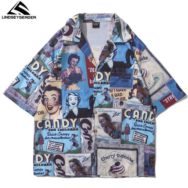men's casual shirts lindsey seader men vintage old magazine lady print streetwear harajuku summer short sleeve oversize hawaiian clothi, White;black
men's casual shirts lindsey seader men vintage old magazine lady print streetwear harajuku summer short sleeve oversize hawaiian clothi, White;black