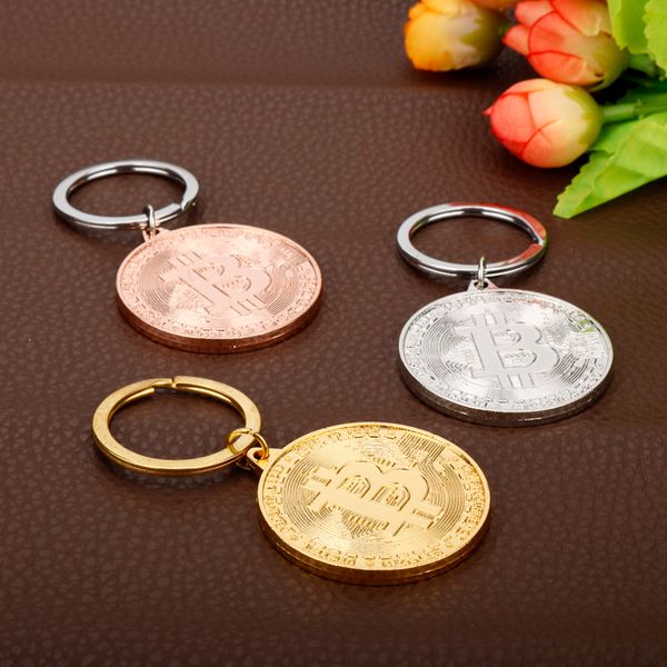 Creative Trinket Jewelry Keychain Bitcoin Keyfob Round Medal Pendant Keyrings Men Women Key holder llavero chaveiro
Creative Trinket Jewelry Keychain Bitcoin Keyfob Round Medal Pendant Keyrings Men Women Key holder llavero chaveiro
