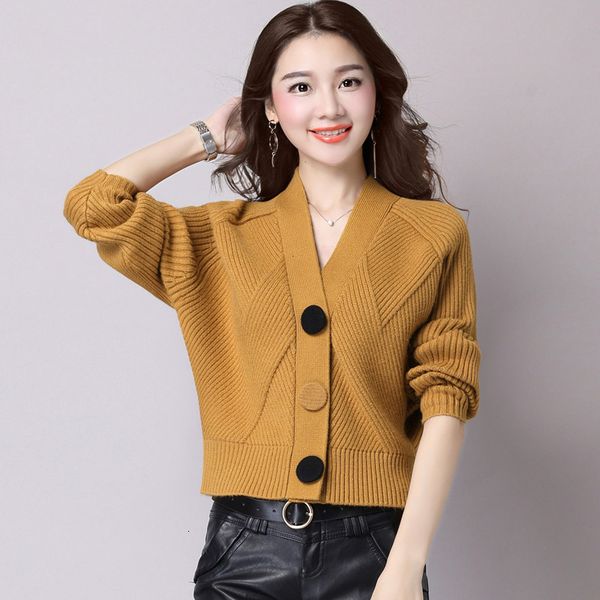 2021 new spring autumn bat shirt women's knit cardigan korean v-neck long sleeve short sweater jacket ladies cardigans coat y442 bx21, White;black
2021 new spring autumn bat shirt women's knit cardigan korean v-neck long sleeve short sweater jacket ladies cardigans coat y442 bx21, White;black