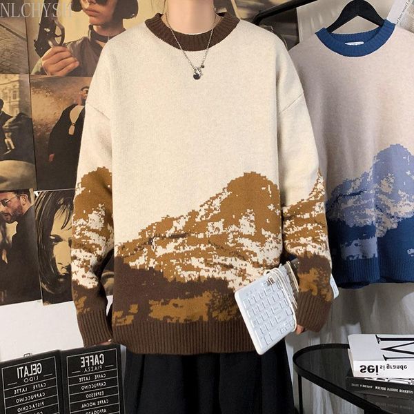 men's sweaters mountain knitted mens hip hop pullover knitwear fashion streetwear outwear harajuku male, White;black
men's sweaters mountain knitted mens hip hop pullover knitwear fashion streetwear outwear harajuku male, White;black