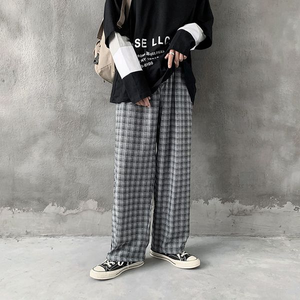 2021 new autumn thin plaid men's fashion retro casual men streetwear wild hip-hop straight wide-leg pants mens m-2xl c88u, Black
2021 new autumn thin plaid men's fashion retro casual men streetwear wild hip-hop straight wide-leg pants mens m-2xl c88u, Black