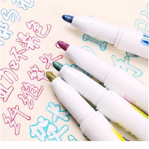 8pcs/set double line pen highlighter fluorescent marker out line pen color student multicolor hand note pen for scra qylanb 
8pcs/set double line pen highlighter fluorescent marker out line pen color student multicolor hand note pen for scra qylanb