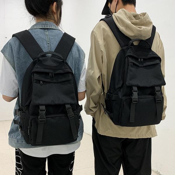 fashion schoolbag female korean version junior high school bags for young boys girls students large capacity black backpack
fashion schoolbag female korean version junior high school bags for young boys girls students large capacity black backpack