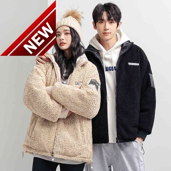 men's double-sided down jacket hooded couple warm short coat casual loose white duck 2021 winter new, Black
men's double-sided down jacket hooded couple warm short coat casual loose white duck 2021 winter new, Black