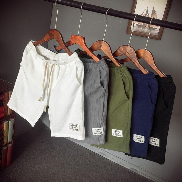 men's shorts summer casual pants large size cotton five-point breeches slim fit trendy sweat, White;black
men's shorts summer casual pants large size cotton five-point breeches slim fit trendy sweat, White;black