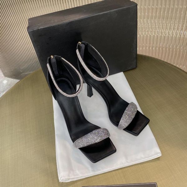 sandals 2021 women rhinestones decor shoes summer high heels genuine leather unique square toe, Black
sandals 2021 women rhinestones decor shoes summer high heels genuine leather unique square toe, Black