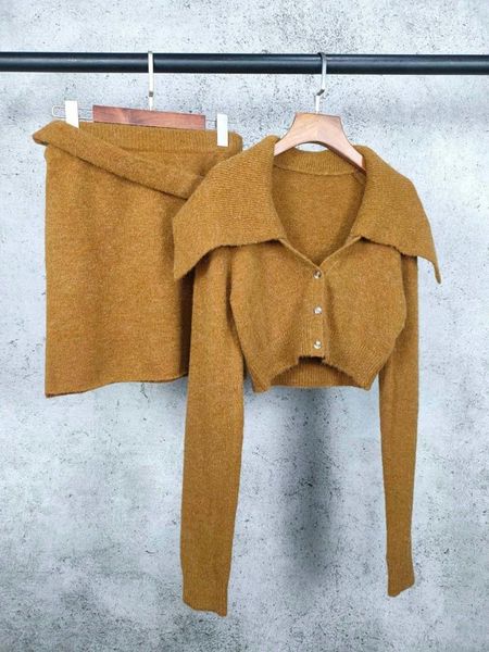 2021fw autumn fashion women short knitted sweater cardigans with wool a-line skit female sets ddxgz3, White
2021fw autumn fashion women short knitted sweater cardigans with wool a-line skit female sets ddxgz3, White