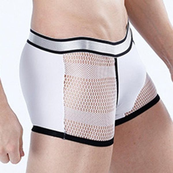 underpants seamless boxer brief man mesh u-convex underwear breathable underpant mans see through panties male shorts gay knicker, Black;white
underpants seamless boxer brief man mesh u-convex underwear breathable underpant mans see through panties male shorts gay knicker, Black;white