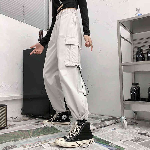 women's pants & capris women loose pants high straight leg jogger punk elastic trousers dropshipping pockets overalls clothes goth, Black;white
women's pants & capris women loose pants high straight leg jogger punk elastic trousers dropshipping pockets overalls clothes goth, Black;white