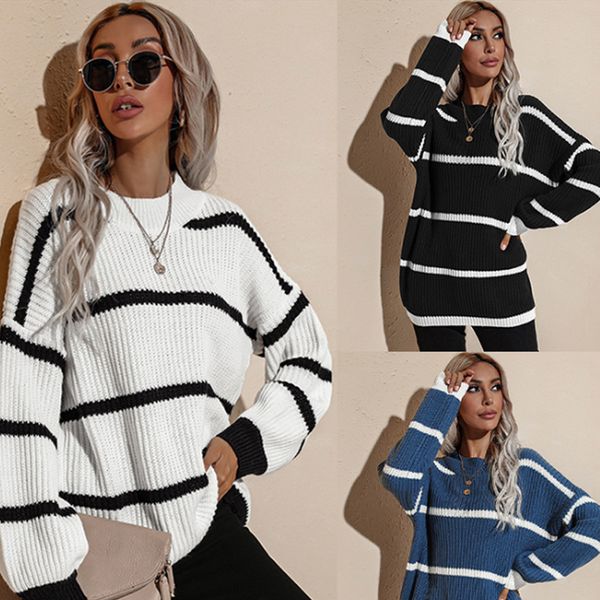 fashion ladies sweater stree twear luxury striped design ladies autumn/winter knitted clothes size s-xl zy, White;black
fashion ladies sweater stree twear luxury striped design ladies autumn/winter knitted clothes size s-xl zy, White;black