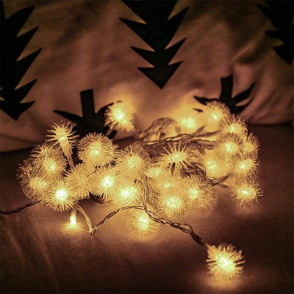 night lights 10/20/40led1.5m 3m 6m dandelion fairy string light for home christmas indoor lighting