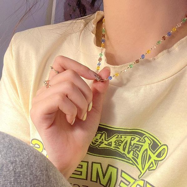 chains chain jewelry summer rainbow beaded necklaces female design 2021 choker accessories for women boho aesthetic gothic, Silver
chains chain jewelry summer rainbow beaded necklaces female design 2021 choker accessories for women boho aesthetic gothic, Silver