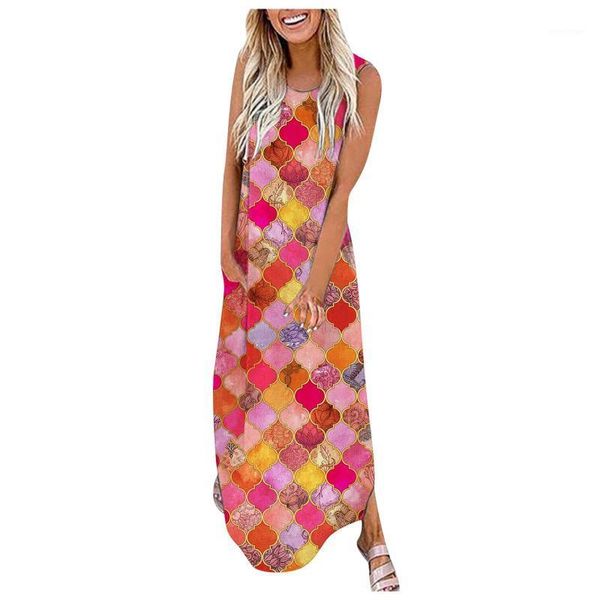 casual dresses diamond print maxi for women o-neck sleeveless bohemian dress with pocket vestido largo verano mujer summer, Black;gray
casual dresses diamond print maxi for women o-neck sleeveless bohemian dress with pocket vestido largo verano mujer summer, Black;gray