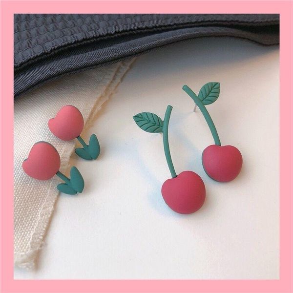 2021 new korea cute pink cherry tulip earrings vintage sweet fruit stud earrings for women girl aesthetic jewelry, Golden;silver
2021 new korea cute pink cherry tulip earrings vintage sweet fruit stud earrings for women girl aesthetic jewelry, Golden;silver