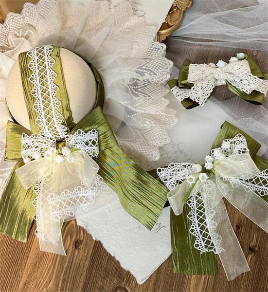 other event & party supplies handmade lolita lily of the valley flower lace bow hairpin hat side clip headdress hair accessories b1874
other event & party supplies handmade lolita lily of the valley flower lace bow hairpin hat side clip headdress hair accessories b1874
