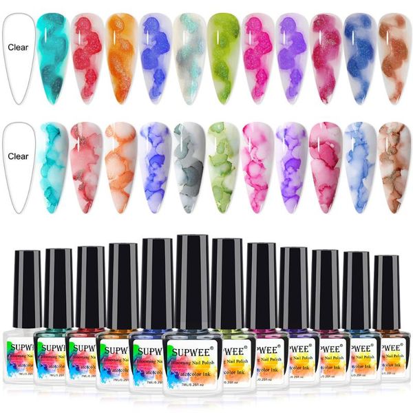 nail gel supwee 12/8/6pcs/set glitter blooming watercolor ink natural dry pearlescent smoke effect painting varnish, Red;pink
nail gel supwee 12/8/6pcs/set glitter blooming watercolor ink natural dry pearlescent smoke effect painting varnish, Red;pink