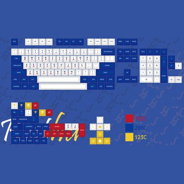 keyboards katha blue white keycaps for cherry mx switch mechanical keyboard 68 87 104 baybayin english language kat profile pbt key caps
keyboards katha blue white keycaps for cherry mx switch mechanical keyboard 68 87 104 baybayin english language kat profile pbt key caps