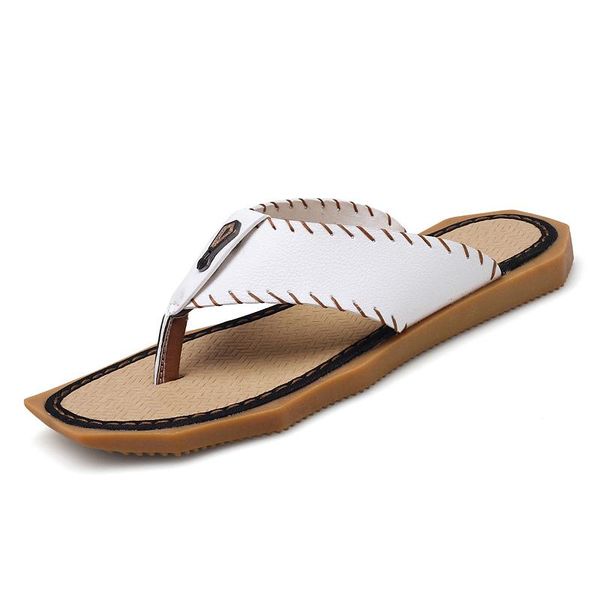 fashion classic mens casual flip flops summer breathable leather sandals 2021 new outdoor comfort beach swimming man slippers, Black 
fashion classic mens casual flip flops summer breathable leather sandals 2021 new outdoor comfort beach swimming man slippers, Black