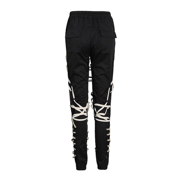 black cross bandage trouser for female high waist lace up casual pants women 2021 fashion new clothing autumn tide, Black;white
black cross bandage trouser for female high waist lace up casual pants women 2021 fashion new clothing autumn tide, Black;white