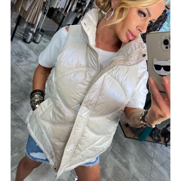 women's vests rr winter half high collar women fashion loose straight coats elegant autumn short cotton female ladies, Black;white
women's vests rr winter half high collar women fashion loose straight coats elegant autumn short cotton female ladies, Black;white