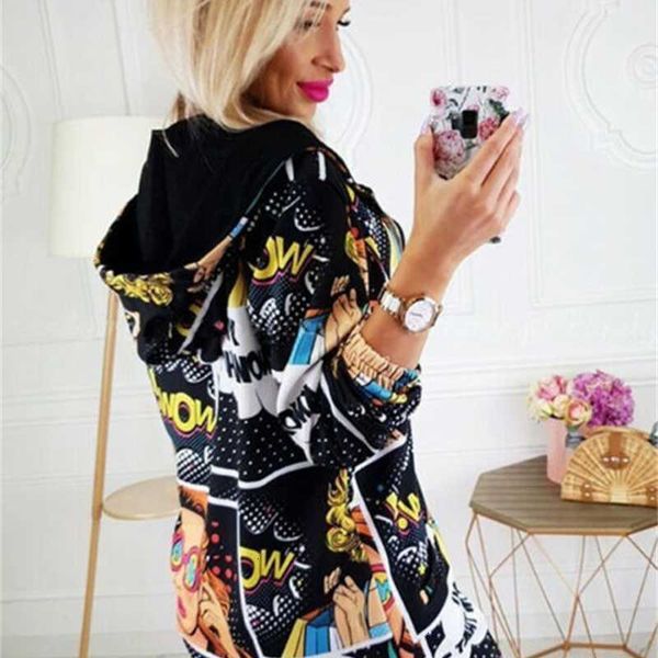 women coat vintage print long autumn winter fashion zipper bomber jacket baseball hooded coat casual long sleeve clothes, Black;brown
women coat vintage print long autumn winter fashion zipper bomber jacket baseball hooded coat casual long sleeve clothes, Black;brown