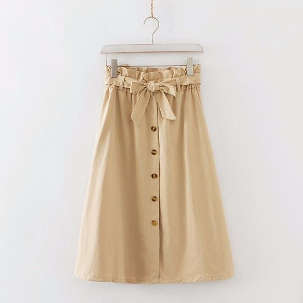 skirts autumn vintage chic long women fashion solid color high waist single-breasted a-line sashes midi skirt sweet, Black
skirts autumn vintage chic long women fashion solid color high waist single-breasted a-line sashes midi skirt sweet, Black