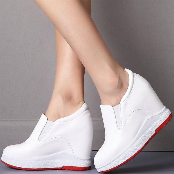 boots platform pumps shoes women slip on genuine leather wedges high heel ankle female round toe fashion sneakers casual, Black
boots platform pumps shoes women slip on genuine leather wedges high heel ankle female round toe fashion sneakers casual, Black