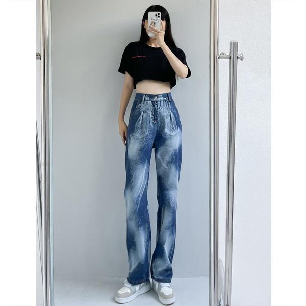 women's jeans 2021 autumn women stretch tie-dye pants harajuku style supersize denim mop the floor y2k big size stright trousers, Blue
women's jeans 2021 autumn women stretch tie-dye pants harajuku style supersize denim mop the floor y2k big size stright trousers, Blue