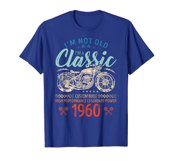 i'm not old i'm a classic born 1960 59th birthday gift shirt, White;black 
i'm not old i'm a classic born 1960 59th birthday gift shirt, White;black